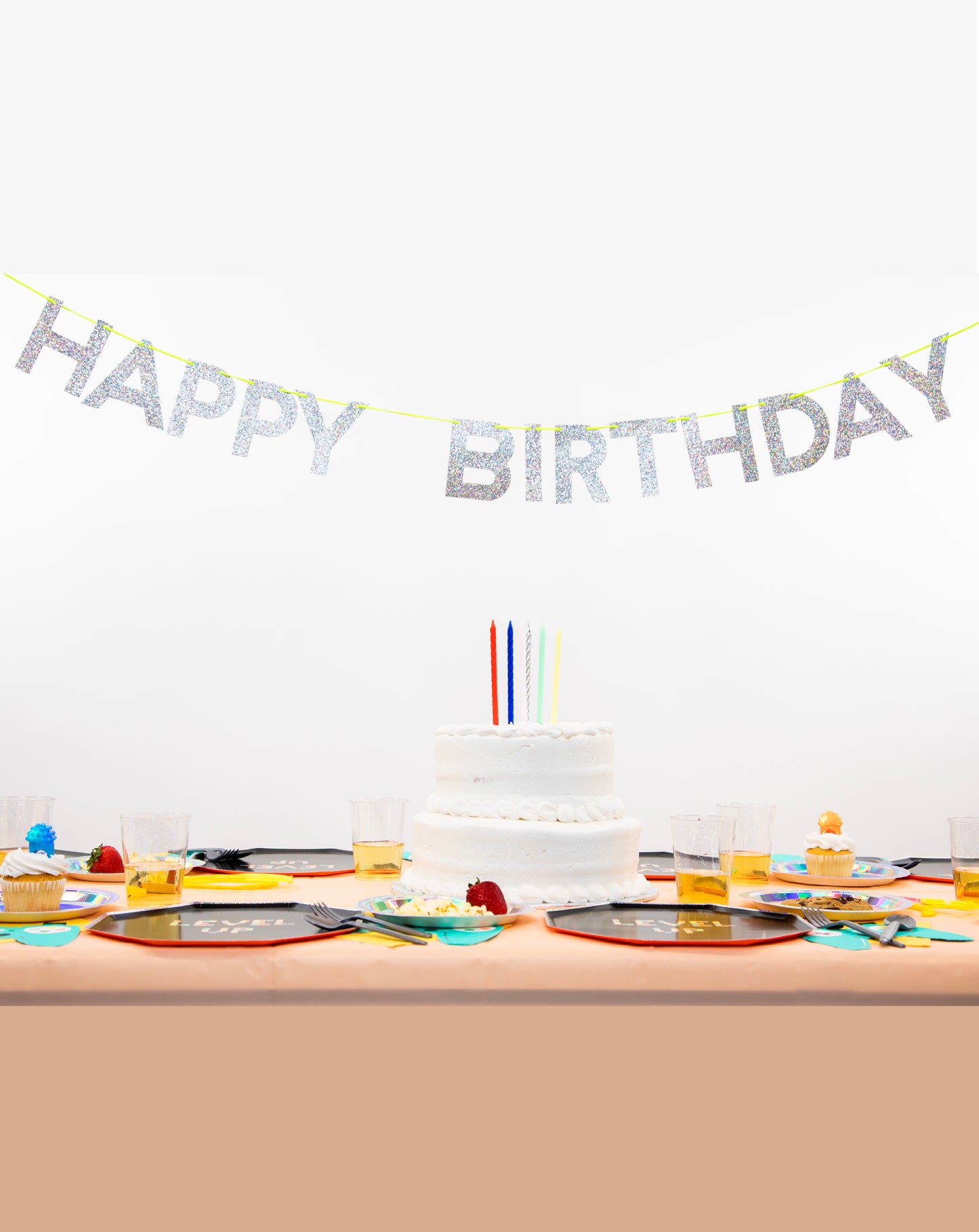 Next Level Gamer Petite Party Pack – FettiFilled Video Game Birthday Party Supplies for 8 Guests