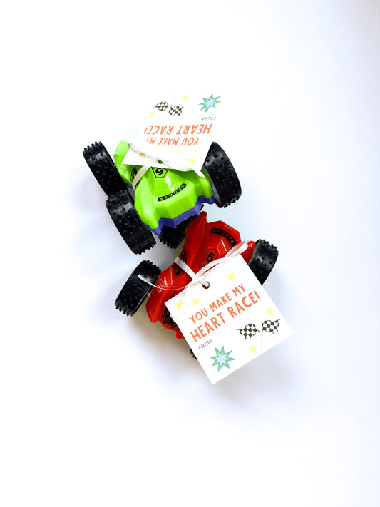 Flip Car Valentine – with Custom Name Tag