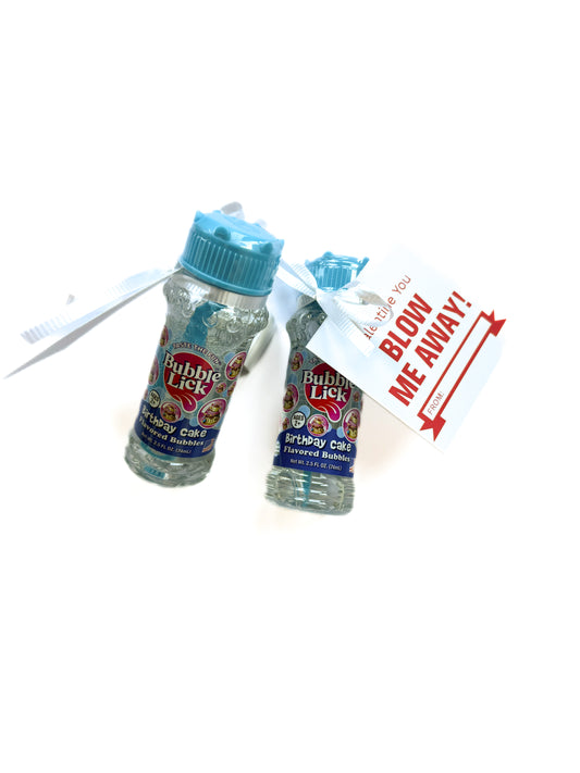 Edible Cake Bubbles Valentine – with Custom Name Tag