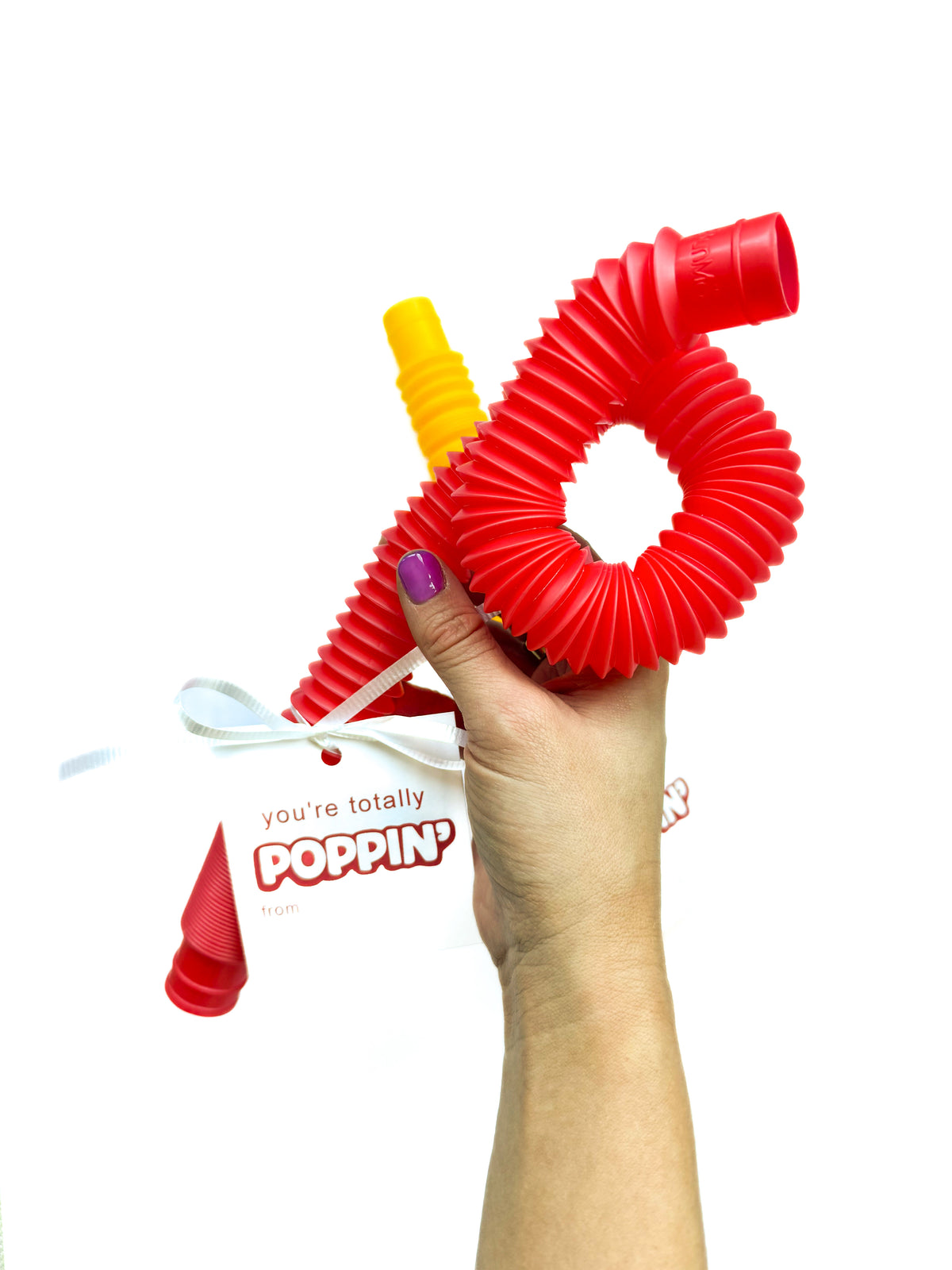 Poppin’ Pipes Valentine – with Custom Name Tag