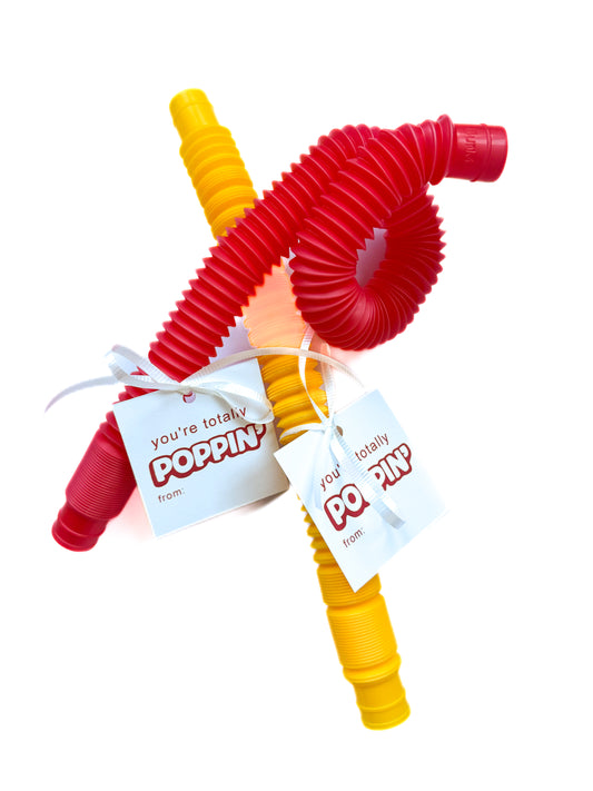 Poppin’ Pipes Valentine – with Custom Name Tag
