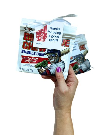 Big League Chew Valentine – with Custom Name Tag