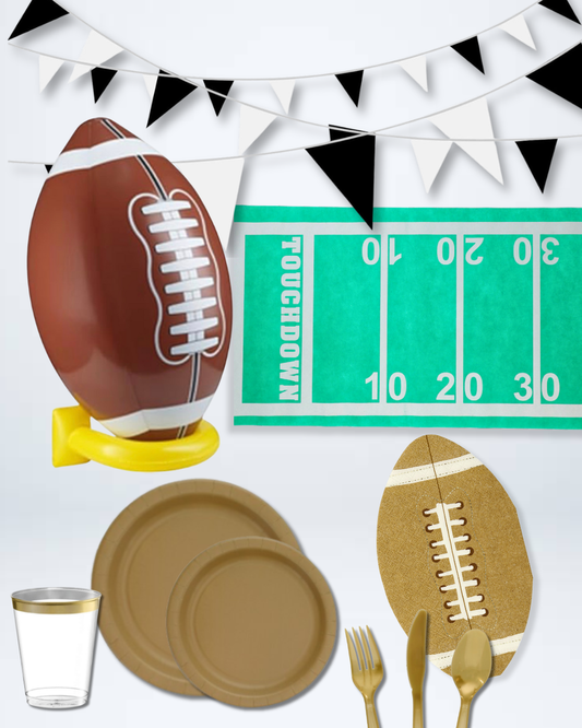 Super Bowl Party Pack - Game Day Tableware & Decor Set