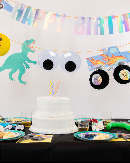 Toybox Faves Party Pack – FettiFilled Monster Truck Birthday Party Supplies for 16 Guests